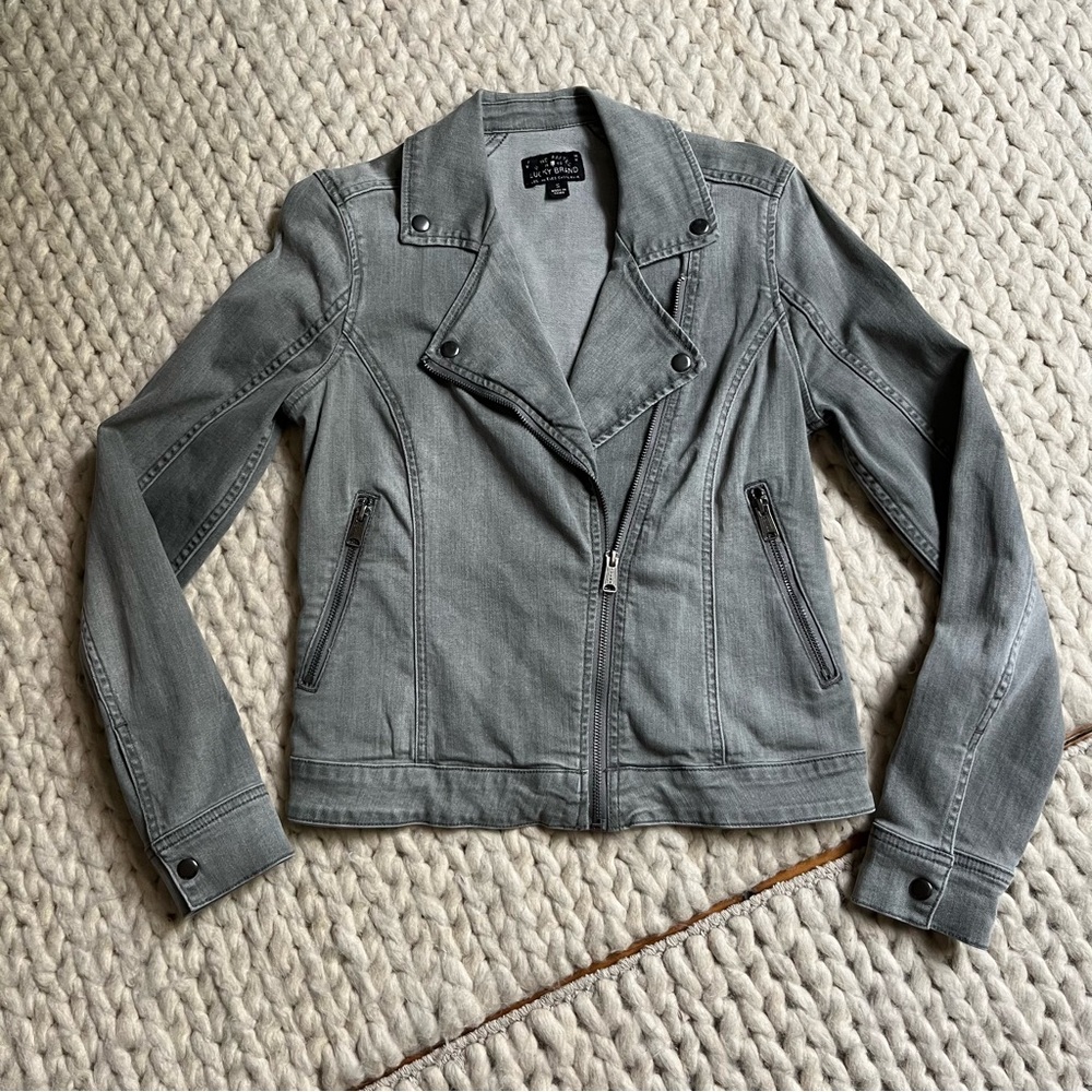 Lucky Brand Grey Denim Jacket | small